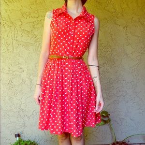Minnie Mouse Inspired Vintage Style Dress